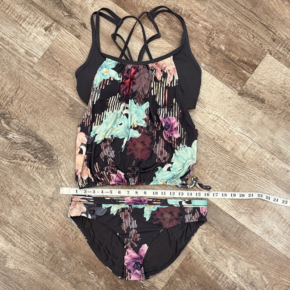 CALIA by Carrie Underwood Multicolor Floral Bikini